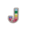 RAINBOW ALPHABETS J