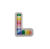 RAINBOW ALPHABETS L