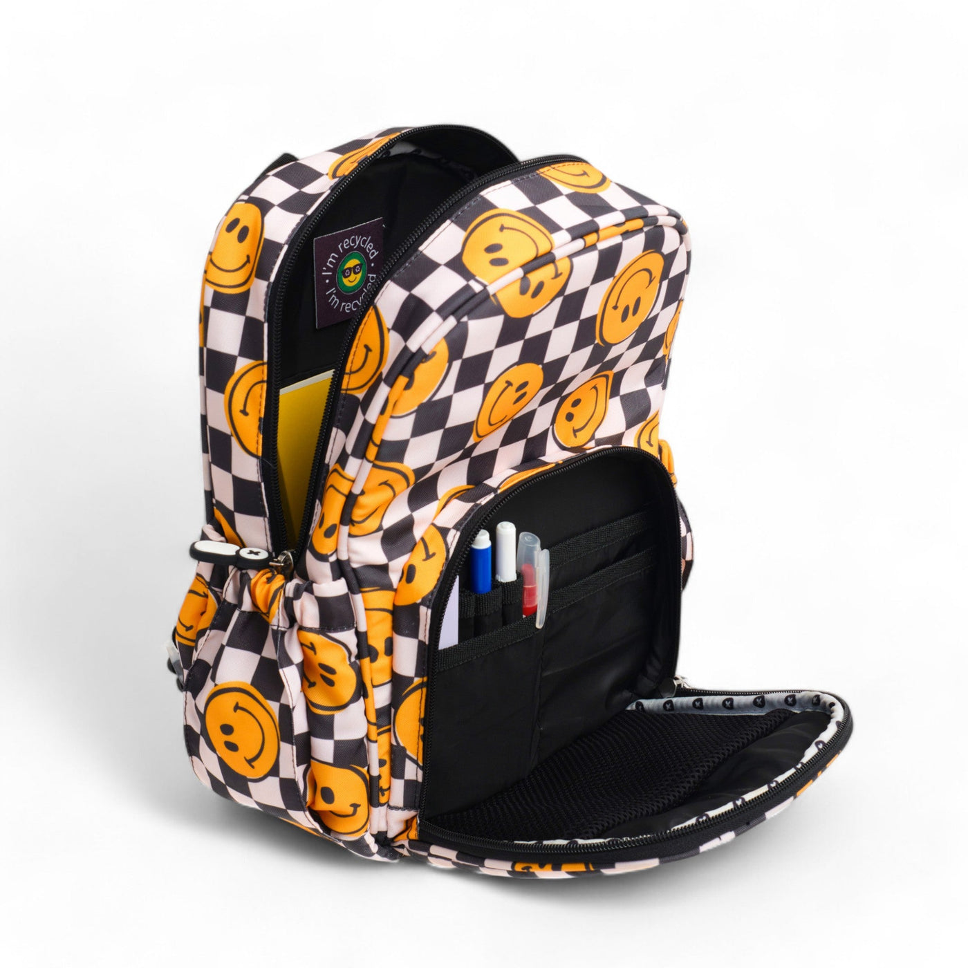 happy face mini backpack Happy Face Small Backpack + Bottle Set – Baby Jalebi UAE